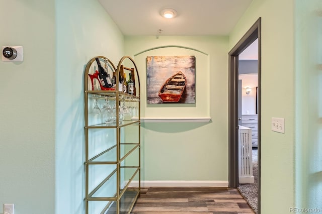 1727 N Pearl St Unit 107, Denver, CO 80203 - hall with wood finished floors and baseboards