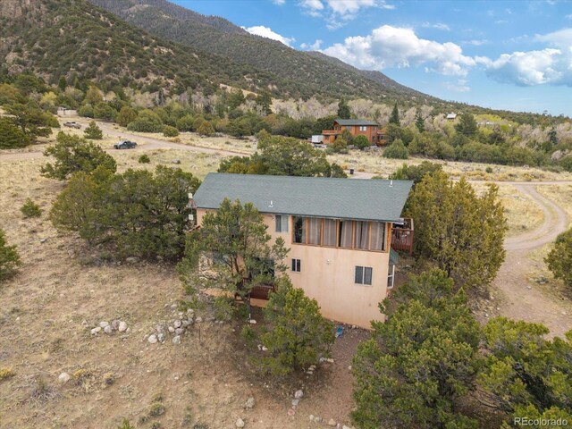 4236 Tranquil Way, Crestone, CO 81131 - drone / aerial view with a mountain view