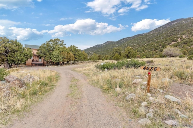 4236 Tranquil Way, Crestone, CO 81131 - view of road featuring a mountain view and dirt driveway
