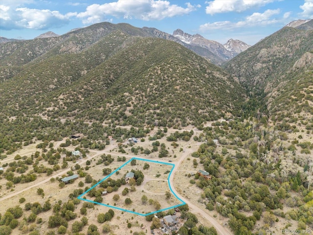 4236 Tranquil Way, Crestone, CO 81131 - bird's eye view featuring a mountain view