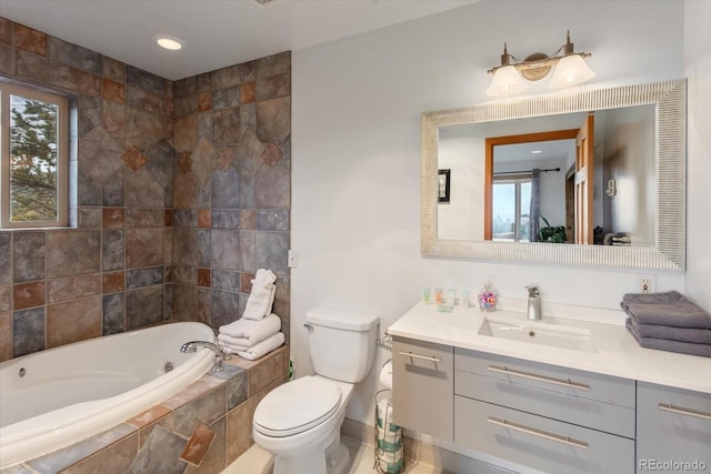 4236 Tranquil Way, Crestone, CO 81131 - full bath with a tub with jets, toilet, and vanity