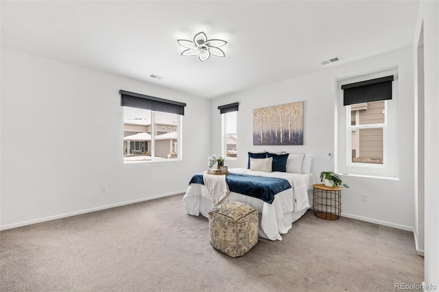 bedroom featuring carpet flooring