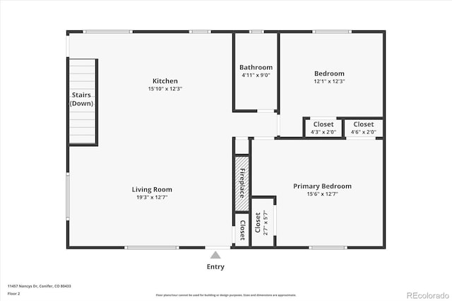 11457 Nancys Dr, Conifer, CO 80433 - view of home floor plan