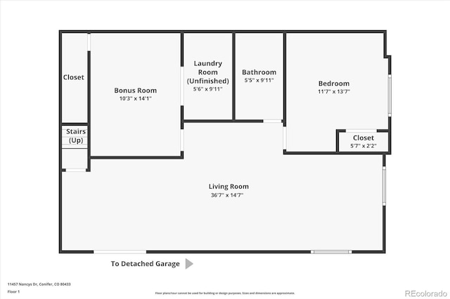 11457 Nancys Dr, Conifer, CO 80433 - view of home floor plan