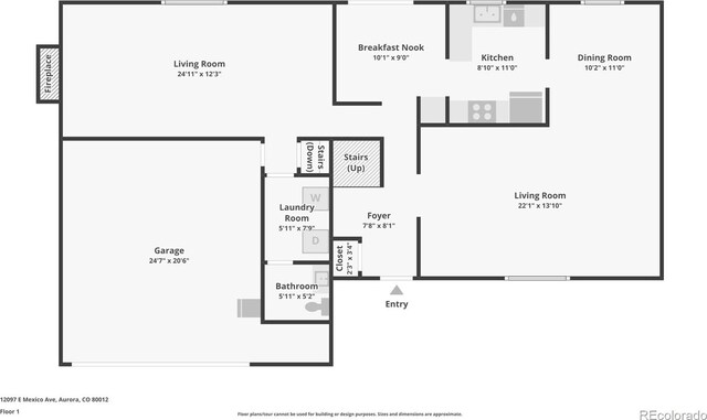 12097 E Mexico Ave, Aurora, CO 80012 - home floor plan