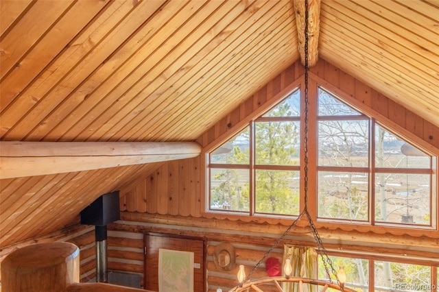 view of attic