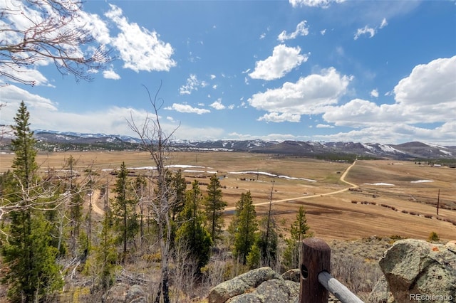 view of mountain feature