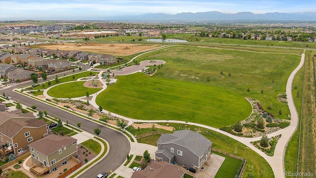 1181 W 170th Ave, Broomfield, CO 80023 - aerial view of property and surrounding area featuring nearby suburban area and a water and mountain view