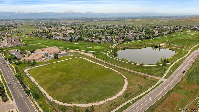 1181 W 170th Ave, Broomfield, CO 80023 - view of property location with a water and mountain view, nearby suburban area, and a golf course