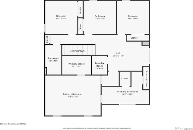 1181 W 170th Ave, Broomfield, CO 80023 - floor plan / room layout