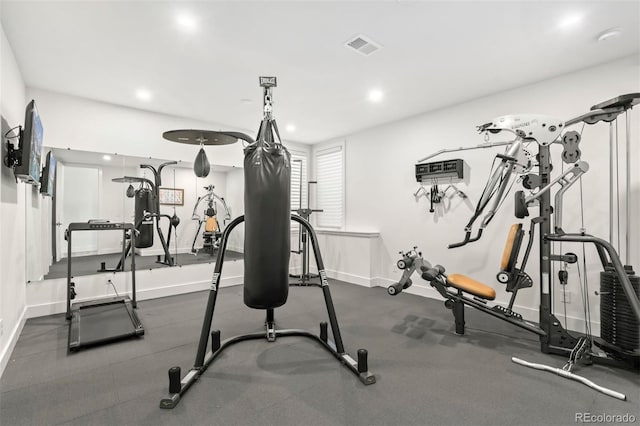 view of workout room