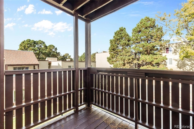 view of wooden terrace