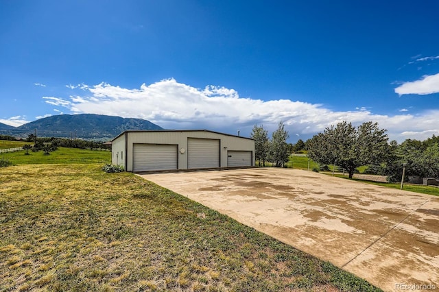 16710 Vincent Ave, Monument, CO 80132 - detached garage with a mountain view