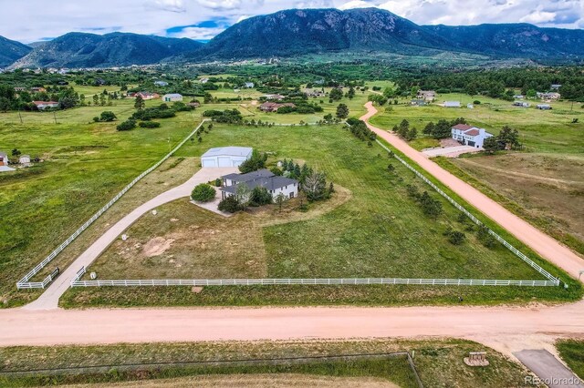 16710 Vincent Ave, Monument, CO 80132 - overview of rural landscape with a mountain backdrop