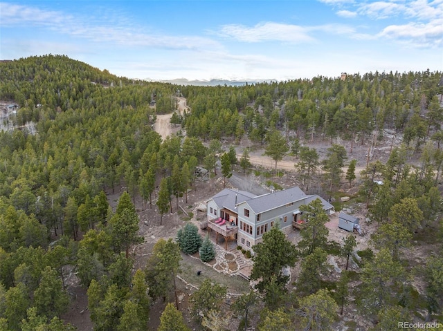 1055 Divide View Dr, Golden, CO 80403 - aerial view with a forest view