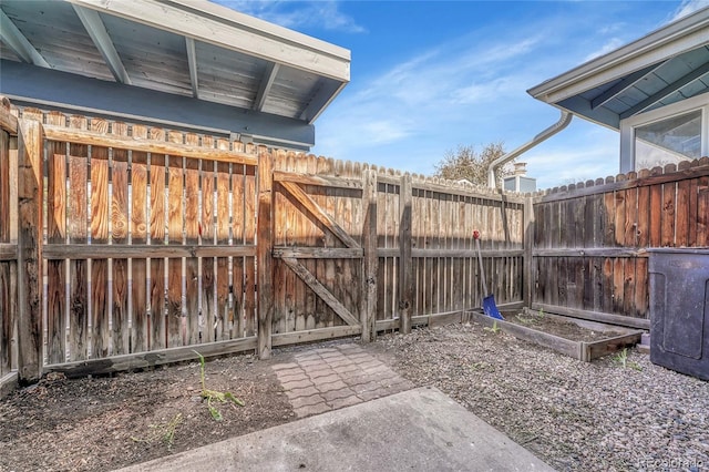 exterior space with fence