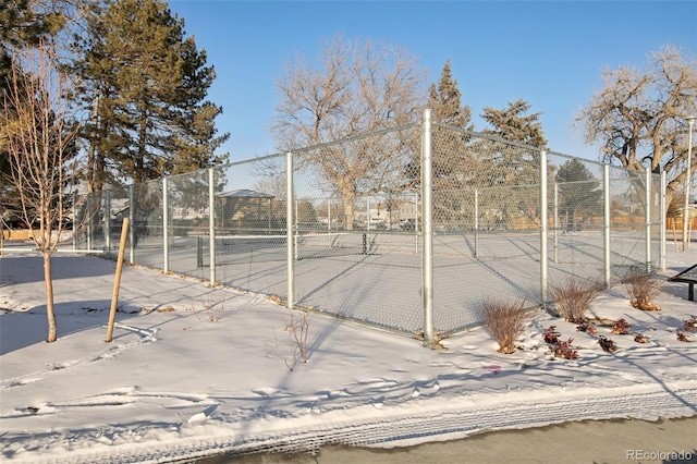 view of sport court