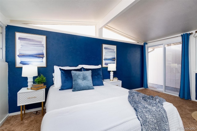2370 S Meade St, Denver, CO 80219 - carpeted bedroom featuring access to outside and baseboards
