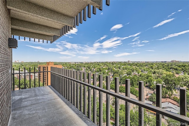 view of balcony