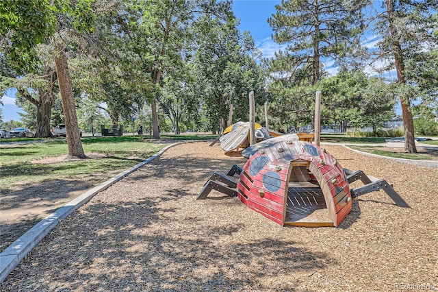 view of jungle gym