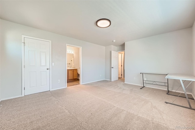 1389 S Quintero Way, Aurora, CO 80017 - unfurnished bedroom with light carpet and ensuite bath