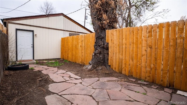 exterior space featuring fence