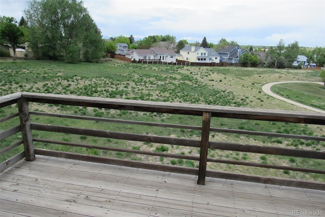 4812 S Bahama Way, Aurora, CO 80015 - deck featuring a residential view and a lawn