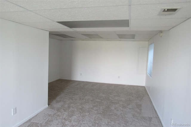 4812 S Bahama Way, Aurora, CO 80015 - carpeted empty room with a drop ceiling