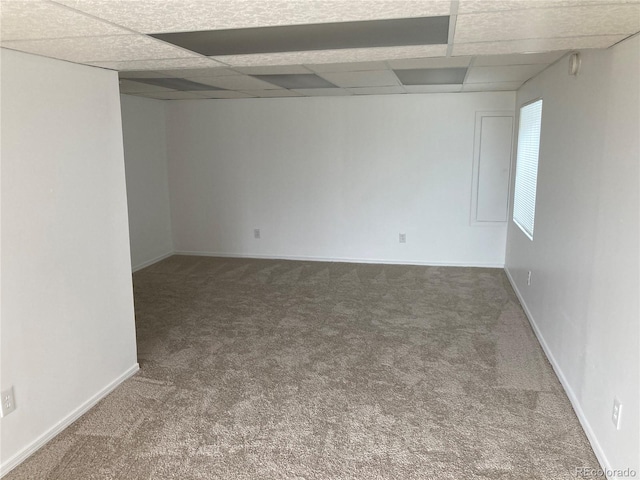 4812 S Bahama Way, Aurora, CO 80015 - carpeted empty room featuring a drop ceiling and baseboards