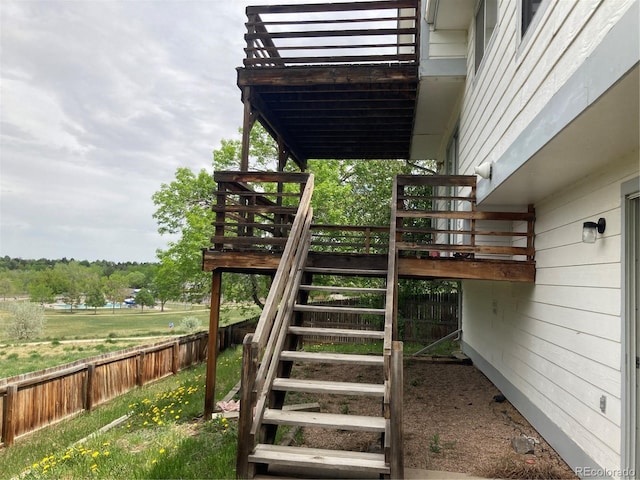 4812 S Bahama Way, Aurora, CO 80015 - wooden deck featuring stairs