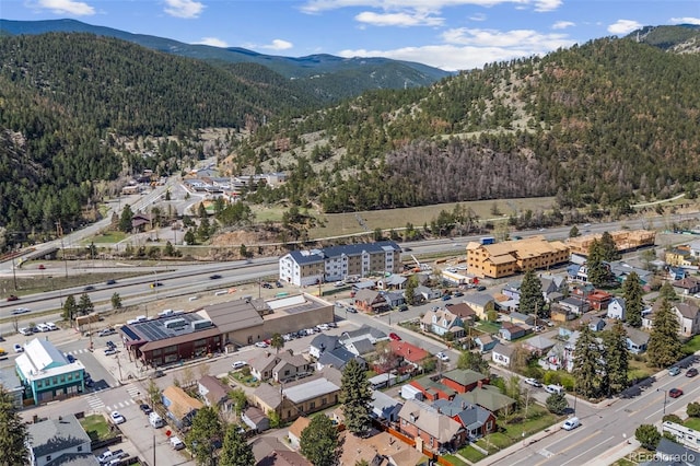 1104 Miner St, Idaho Springs, CO 80452 - bird's eye view of a heavily wooded area and mountains