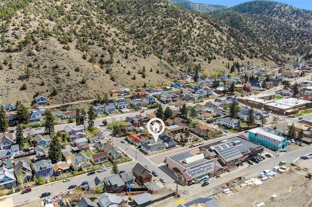 1104 Miner St, Idaho Springs, CO 80452 - aerial view of residential area featuring mountains