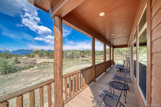 11398 County Road 302, Buena Vista, CO 81211 - deck with a mountain view