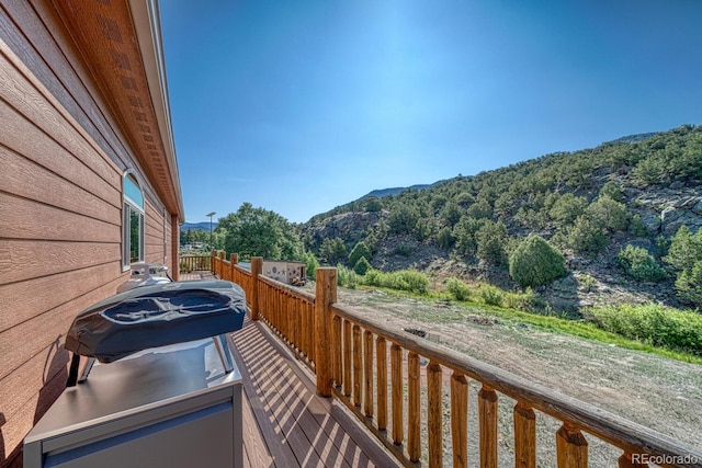 11398 County Road 302, Buena Vista, CO 81211 - balcony featuring a mountain view and grilling area