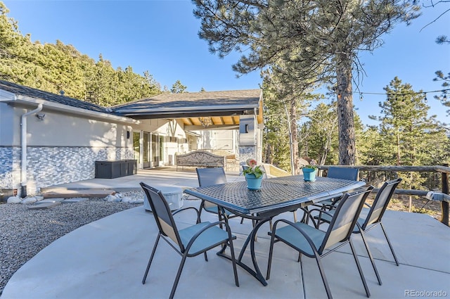 view of patio / terrace with outdoor dining space