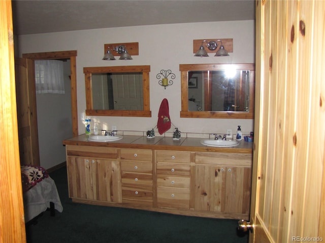 bathroom with vanity