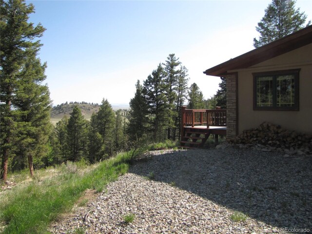105 Ladigo Ln, Hartsel, CO 80449 - view of yard with a deck