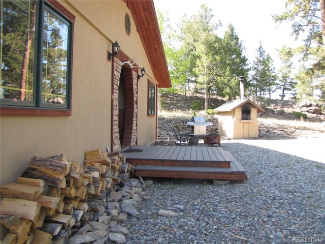 105 Ladigo Ln, Hartsel, CO 80449 - view of patio with a wooden deck and a grill