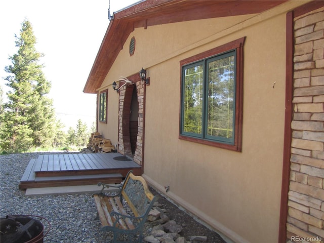 105 Ladigo Ln, Hartsel, CO 80449 - view of side of property with stucco siding
