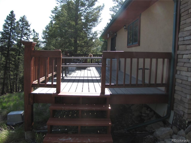 105 Ladigo Ln, Hartsel, CO 80449 - view of wooden terrace
