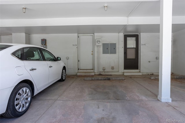 2638 Hearthwood Ln, Colorado Springs, CO 80917 - garage featuring electric panel