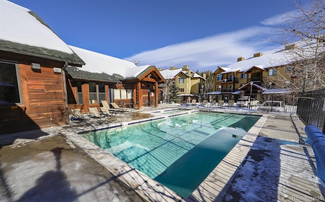 801 Trailhead Cir Unit 812, Winter Park, CO 80482 - community pool featuring a patio area and a residential view