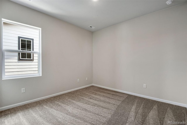 view of carpeted empty room