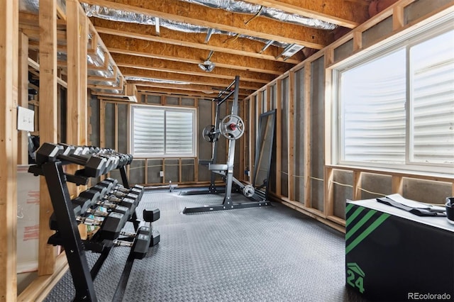 view of exercise room