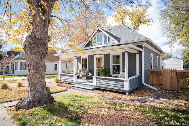 view of front of house with a porch