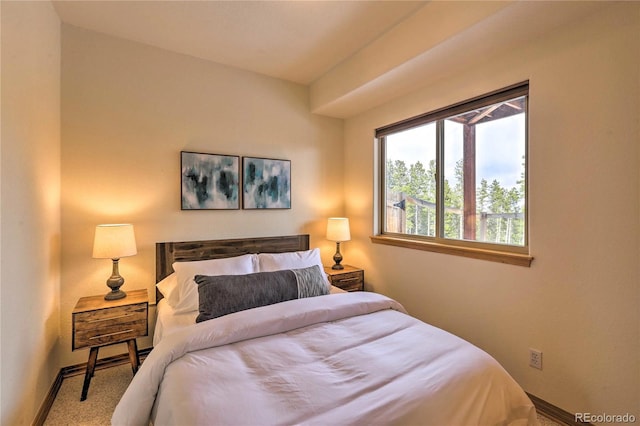 bedroom featuring carpet flooring