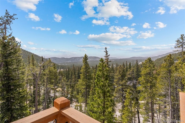 72 Overlook Ct, Idaho Springs, CO 80452 - mountain view featuring a wooded view