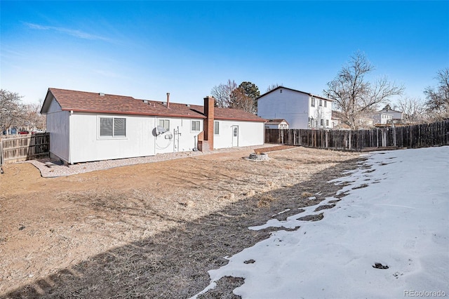 view of back of property