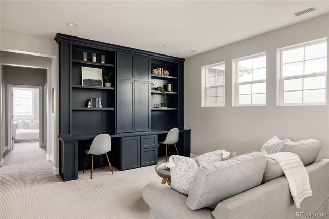 27653 E Euclid Dr, Aurora, CO 80016 - living area with light carpet and recessed lighting