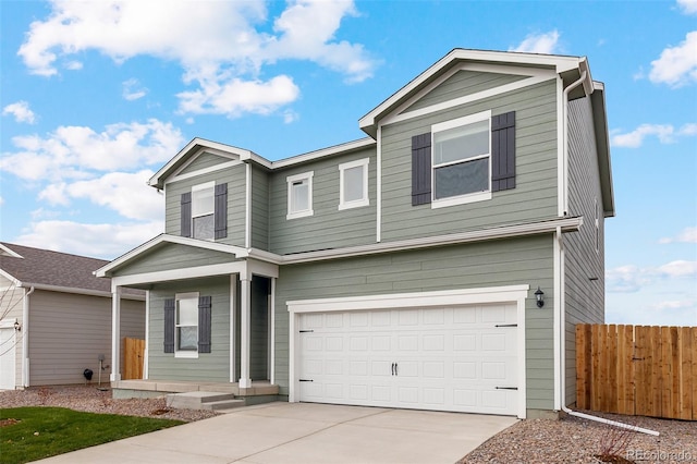 2145 Alyssa St, Fort Lupton, CO 80621 - traditional-style home featuring a garage, driveway, and a porch